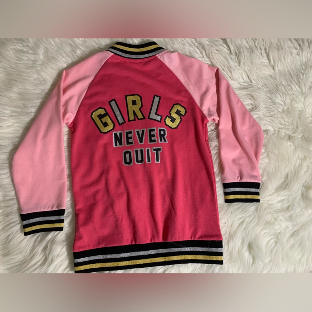 JoJo Siwa pink sweater with zipper - Picture 2 of 7